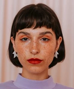 Leslie Francesca DAZEY LADY SHOP Spike Coin Stud Earrings