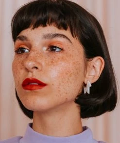 Leslie Francesca DAZEY LADY SHOP Spike Coin Stud Earrings