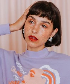 Leslie Francesca DAZEY LADY SHOP Spike Coin Stud Earrings