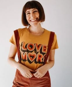 Dazey LA Love More Tee - Mustard