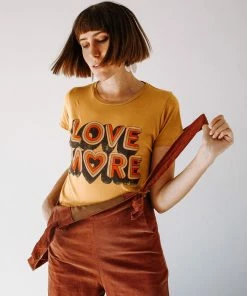 Dazey LA Love More Tee - Mustard
