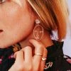 The Pretty Eclectic Abstract Face Earrings