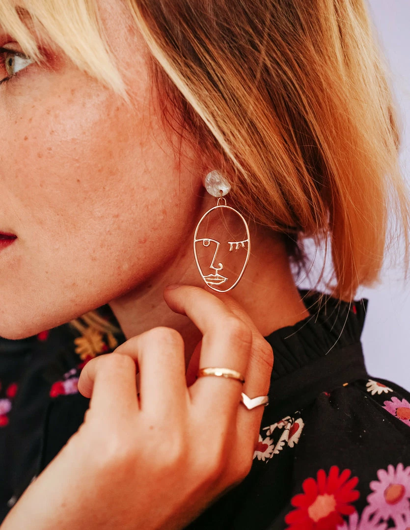 The Pretty Eclectic Abstract Face Earrings 1 The Pretty Eclectic Abstract Face Earrings
