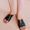 Salt+Umber Tropez Slide - Black