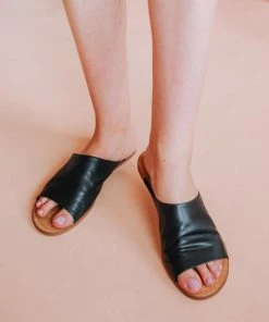 Salt+Umber Tropez Slide - Black