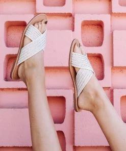 Salt+Umber Dani Slide - White DAZEY LADY SHOP
