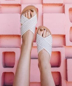 Salt+Umber Dani Slide - White DAZEY LADY SHOP