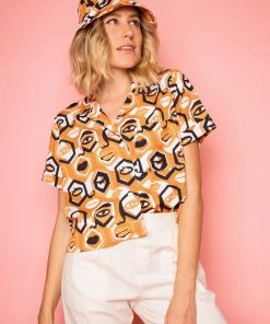 Dazey LA Headspace Breezy Button Up NEW