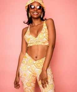 Dazey LA Dazey Daisy Wrap Swim/Stretch Tank NEW