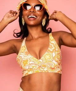 Dazey LA Dazey Daisy Wrap Swim/Stretch Tank NEW