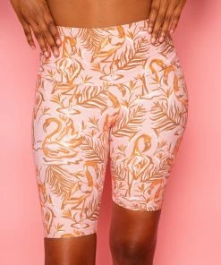 Dazey LA NEW Pink Paradise Biker Shorts