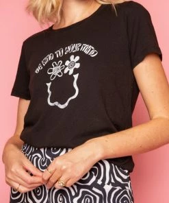 Dazey LA Kind To Your Mind - Black Tee NEW