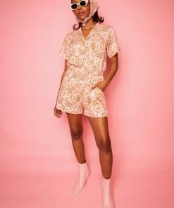 Dazey LA NEW Pink Paradise Romper