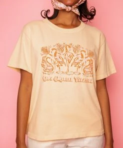 Dazey LA Mental Vacation Boxy Tee - Creamsicle NEW