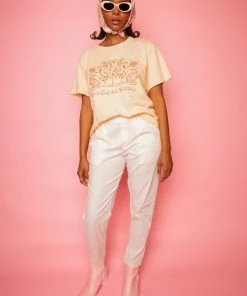 Dazey LA Mental Vacation Boxy Tee - Creamsicle NEW