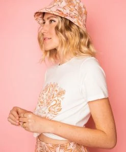 Dazey LA Pink Paradise Bucket Hat NEW