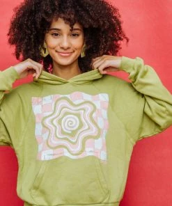 Dazey LA Universal Hoodie Softie Sweater - Avocado DAZEY BRAND