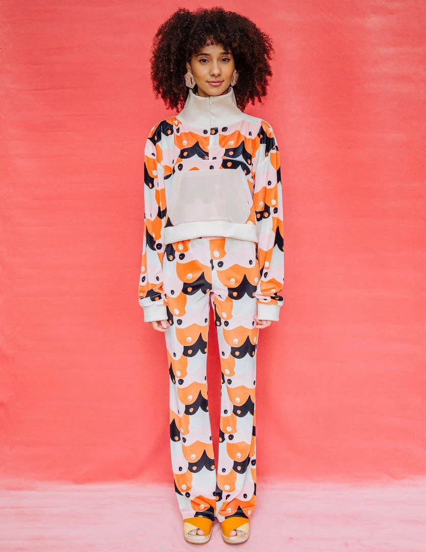 Dazey LA DAZEY BRAND Velvet Flare Track Suit Pant - T&T 2 Dazey LA DAZEY BRAND Velvet Flare Track Suit Pant - T&T