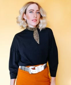 Dazey LA DAZEY BRAND Puff Sleeve - Black