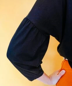 Dazey LA DAZEY BRAND Puff Sleeve - Black