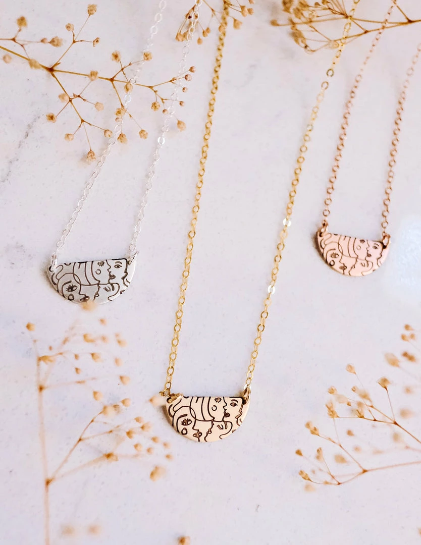 LEILA Be(you)tiful Half Moon Necklace 1 LEILA Be(you)tiful Half Moon Necklace