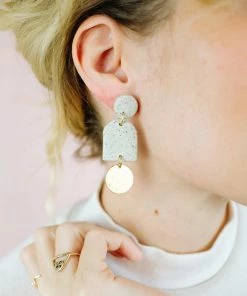 Sigfús Dome Earrings - Sand