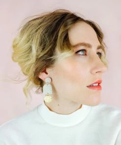 Sigfús Dome Earrings - Sand