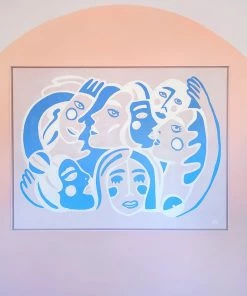 Dani Nagel Group Hug Original Acrylic Painting