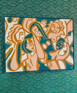 Dani Nagel Female Celebration Original Acrylic Painting DAZEY DEN