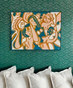 Dani Nagel Female Celebration Original Acrylic Painting DAZEY DEN