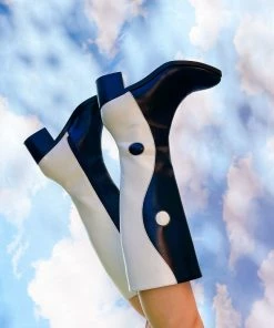 MCLC Balancing Act Hi Boot - Black/White NEW