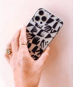 Dazey LA DAZEY BRAND Hand Print IPhone Case - Black