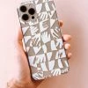 Dazey LA DAZEY BRAND Hand Print IPhone Case - White