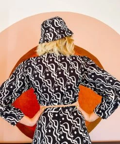 Dazey LA Waterfall Woman Disco Wrap Top