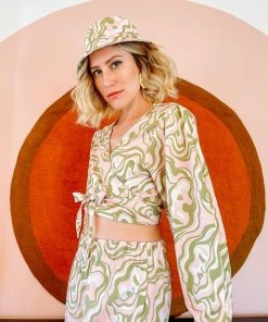 Dazey LA Reflect Disco Wrap Top