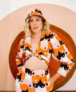 Dazey LA DAZEY BRAND T&T Disco Wrap Top