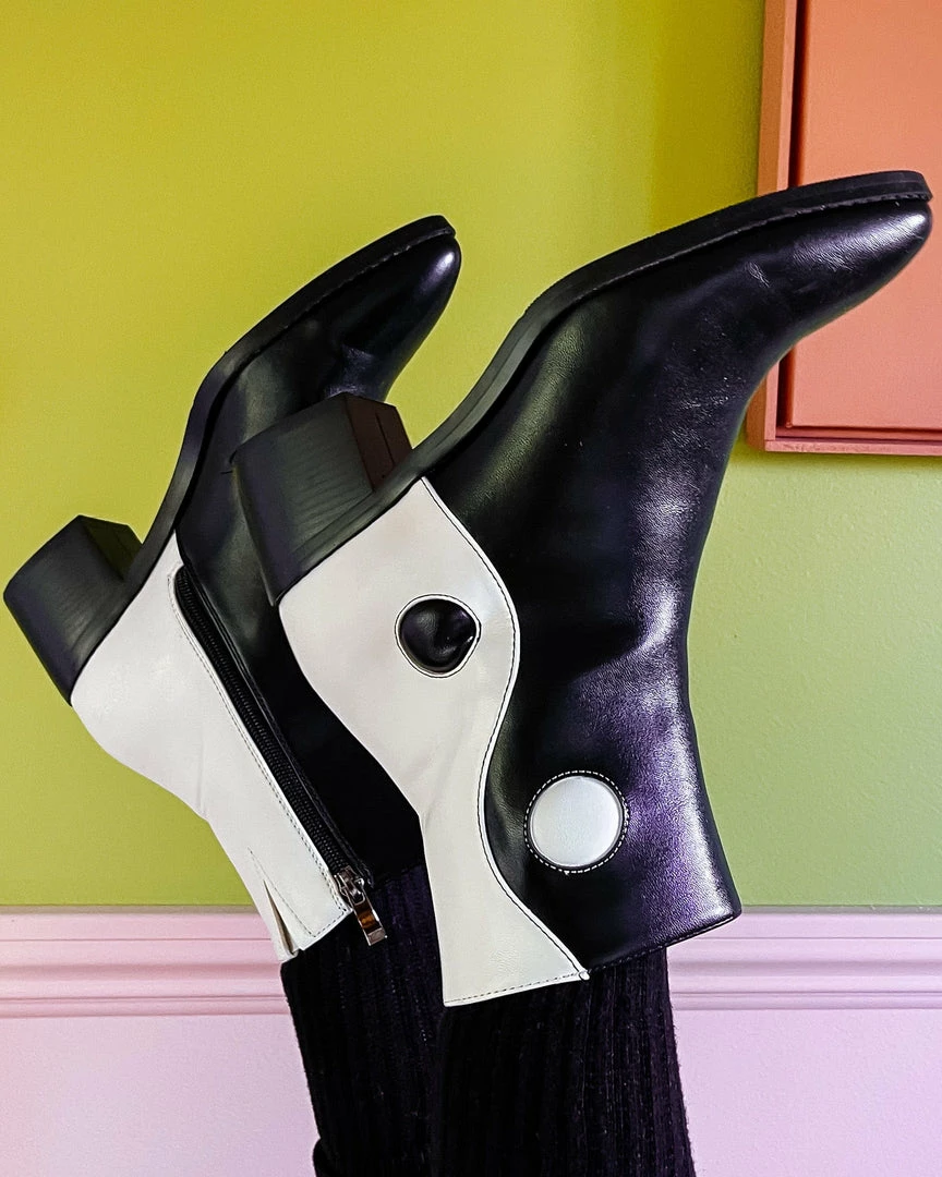 MCLC NEW Balancing Act Boot - Black/White 1 MCLC NEW Balancing Act Boot - Black/White