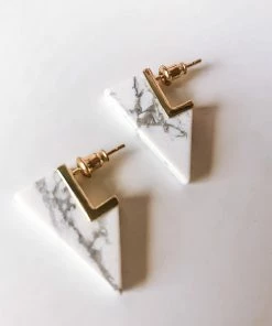 Leslie Francesca Geomteric Stud Earrings