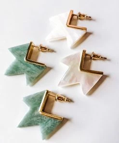 Leslie Francesca DAZEY LADY SHOP Spike Coin Stud Earrings