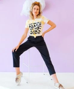 Dazey LA DAZEY BRAND Pleat Plush Pant - Black