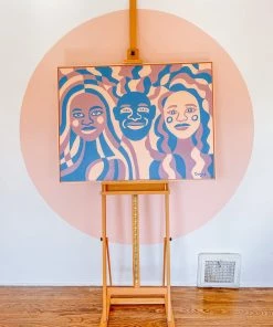 Dani Nagel Siblings Original Acrylic Painting DAZEY DEN