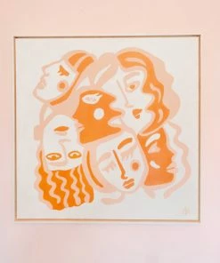 Dani Nagel DAZEY DEN Girl Gaze Original Painting