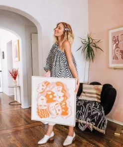 Dani Nagel DAZEY DEN Girl Gaze Original Painting