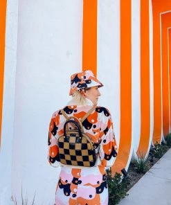 Grooves And Grain Convertible Bowler Mini - Checkmate Black & Gold