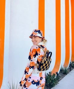 Grooves And Grain Convertible Bowler Mini - Checkmate Black & Gold