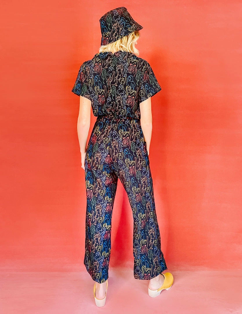 Dazey LA Prismatic Nudes Retro Jumpsuit 6 Dazey LA Prismatic Nudes Retro Jumpsuit