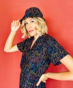 Dazey LA Prismatic Nudes Bucket Hat