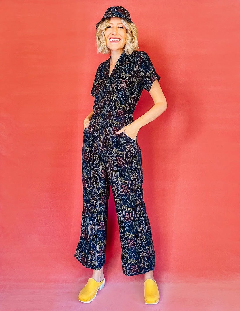 Dazey LA Prismatic Nudes Retro Jumpsuit 3 Dazey LA Prismatic Nudes Retro Jumpsuit