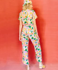 Dazey LA DAZEY BRAND Prismatic Hands Retro Jumpsuit