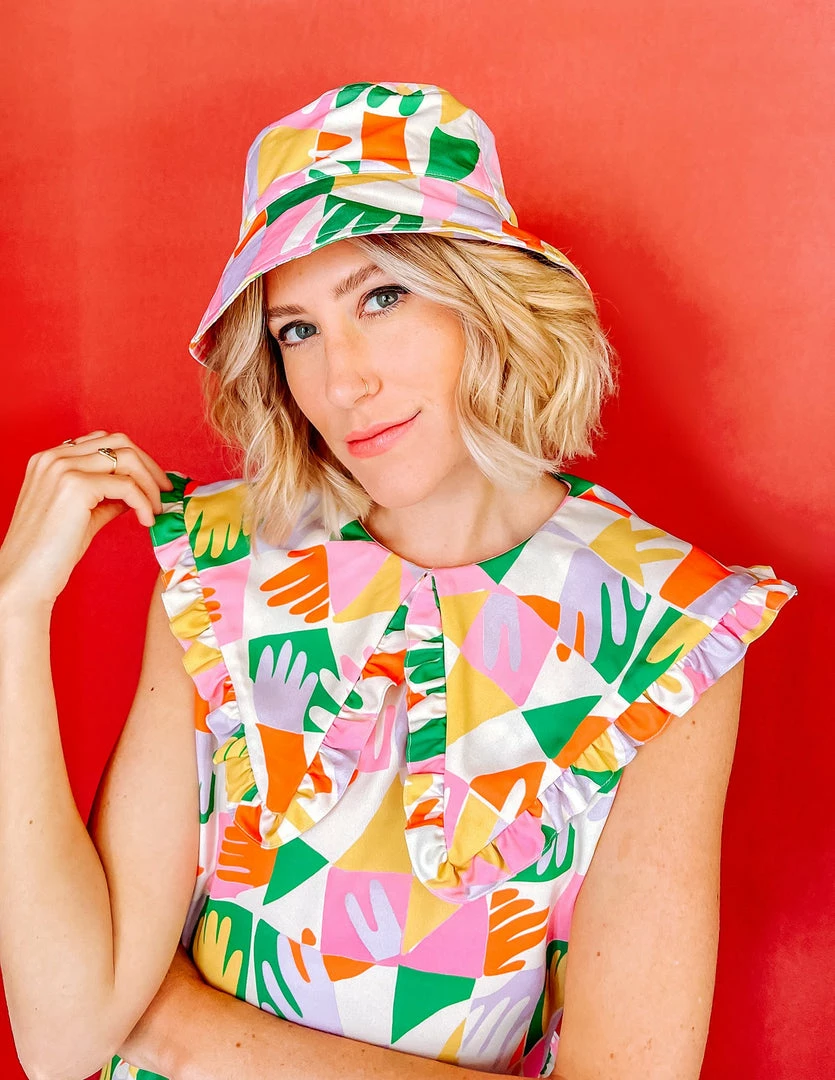 Dazey LA Prismatic Hands Bucket Hat DAZEY BRAND 5 Dazey LA Prismatic Hands Bucket Hat DAZEY BRAND